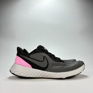 Nike Revolution 5 Gray Pink Running Shoes Lightweight BQ3207-004 Womens Size 8.5